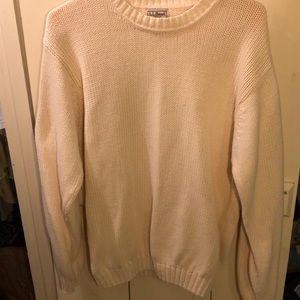 Vintage LL Bean Cream Sweater Size Medium